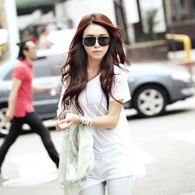 [추천]09966.포켓 언발 티 T-ST,유니크한 언발 라인이 돋보이는 티셔츠,이 아이템 하나만으로도 엣지있는 스타일완성