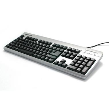 [삼성물산] PLEOMAX PKB-1500 스탠다드 키보드 실버블랙(PS/2)