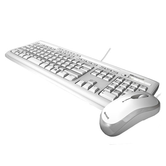 [마이크로소프트] 유선 데스크탑 600 화이트 유선패키지(키보드USB+마우스USB)