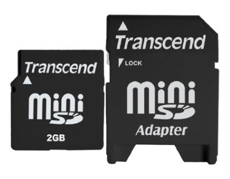[Transcend] Mini-SD(SD어댑터포함) 2GB Flash메모리카드