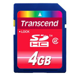 [Transcend] SDHC(Class2) 4GB Flash메모리카드