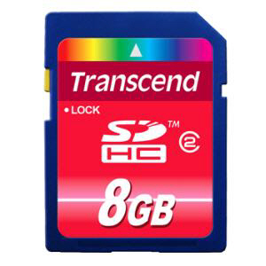 [Transcend] SDHC(Class2) 8GB Flash메모리카드