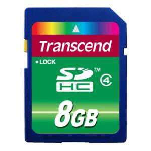 [Transcend] SDHC(Class4) 8GB Flash메모리카드