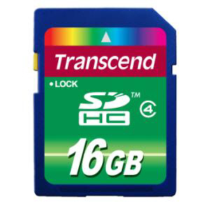 [Transcend] SDHC(Class4) 16GB Flash메모리카드