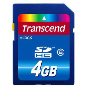 [Transcend] SDHC(Class6) 4GB Flash메모리카드