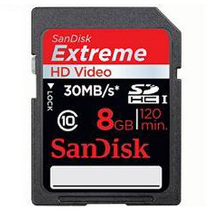 [Sandisk] Extreme HD VIDEO SDHC(Class10) 8GB Flash메모리카드