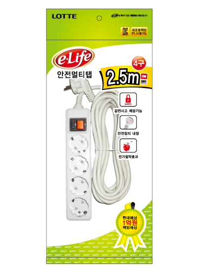 [대산]멀티탭 일반4구3호 (16A)