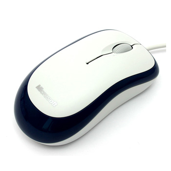 [마이크로소프트] 베이직 옵티컬 화이트블루 Ver.2 마우스(800dpi/USB)