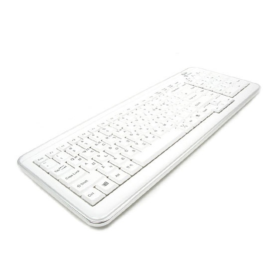 [아이락스] KR-6150 X-Slim 화이트 키보드(USB)