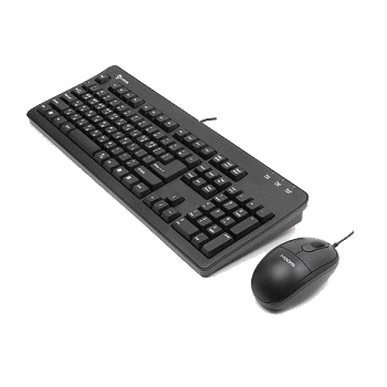 [아이락스] KR-6220C 블랙 유선패키지(키보드PS/2+마우스USB)