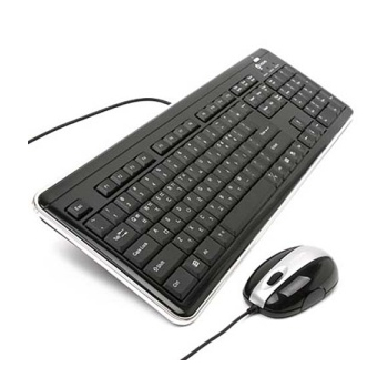 [아이락스] KR-6170 블랙 유선패키지(키보드USB+마우스USB)