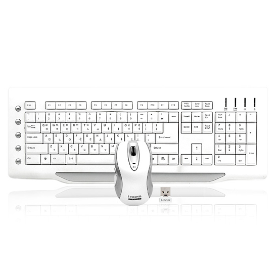 [아이락스] RF-6560 나노 화이트 무선패키지(USB/키보드+마우스)