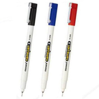 모나미 네임펜X 가는글씨용 적색(자루) B-20