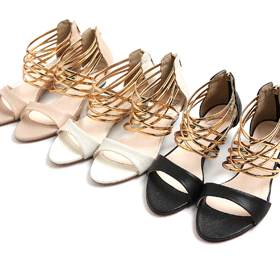 2차입고~ 인기~00692 Gold Strap Sandals SH