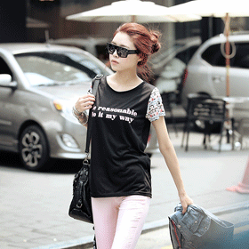 [특가]10054 마이 웨이 티 T-ST*******터치감 좋은 폴리 소재와 독특한 무늬가 눈에 띄는 아이템**