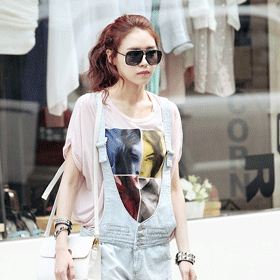 **스타일추천**10101 네 조각 언발 티셔츠 