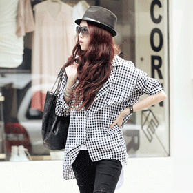 10059 잔 체크 가오리 NB **다양한 레이어드 연출이 가능  매시즌 많은 사랑을 받고 있는 잇아이템***