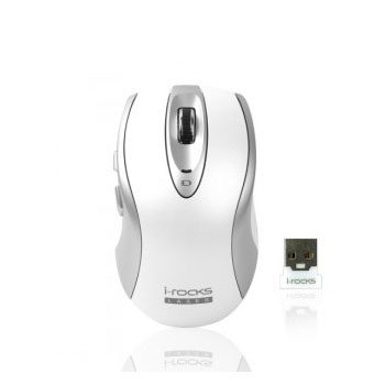 [아이락스] RF-7550L 무선 레이져 마우스 화이트(1600dpi/USB)