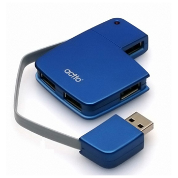 [Actto] HUB-11 4포트 USB허브 2.0 블루 