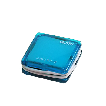 [Actto] HUB-15 요요 4포트 USB허브 블루 