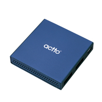 [Actto] HUB-12 컬러메탈 4포트 USB허브 2.0 블루 