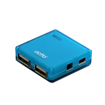 [Actto] HUB-10 4포트 USB허브 2.0 블루 