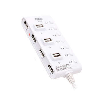 [COSY] UH923 7포트 USB허브 화이트(유전원) 