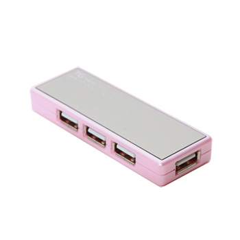 [TG삼보] UH01 Mirror 4포트 USB허브 핑크 