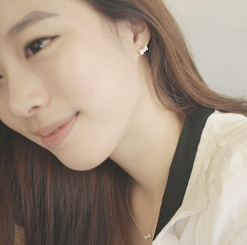 [베스트]B1006 아일렛 리본 세트(목걸이+귀걸이)