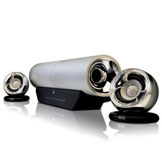 [Britz] BR-2100 큐빅 실버 스피커(2.1채널)