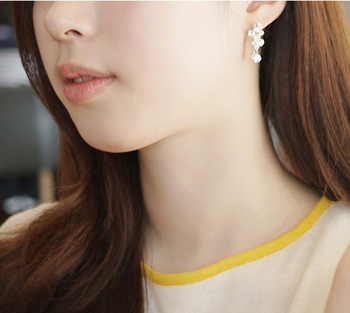 B1022 버블써클 이어링