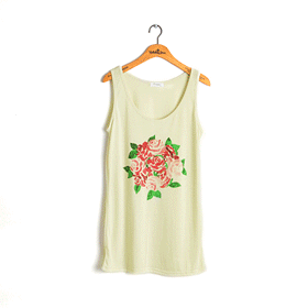 00726 Rose sleeveless 