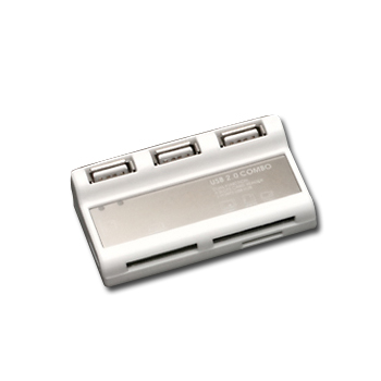 [Actto] CRH-03 듀얼액션 카드리더 겸용 허브 화이트 