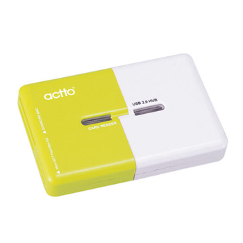 [Actto] CRH-02 텐더 카드리더 겸용 USB 허브 그린 