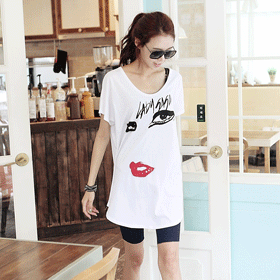 10197 입술 롱 티