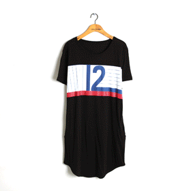 00697 12 롱 박시원피스