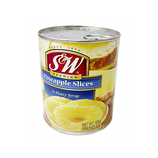 S&W 파인애플 슬라이스 836g 
