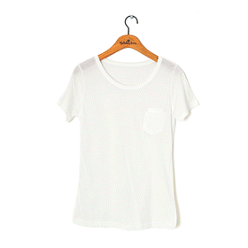 00741 Round two pockets T