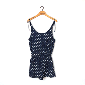 00742 Dot zipper jumpsuit 