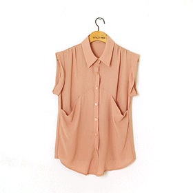 여름신상~ 굿 초이스!!  00807 Big Pocket Blouse  