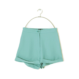 00808 Simple roll-up pants  **고급스러운 페미닌룩 연출**