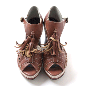 10282 토 오픈 웨지 슈즈