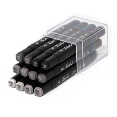 신한 전문가용 터치 트윈마카 쿨그레이 12색(C) #2102 B-21