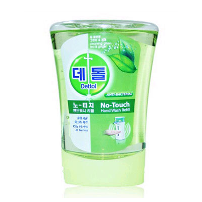 데톨 노터치 핸드워시 그린티&진저(리필용) 