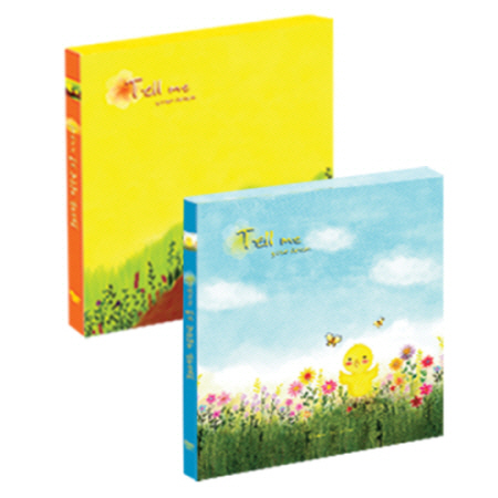 칸나 메모리 접착앨범(12매*2권) 블루/옐로우 ME1200L 