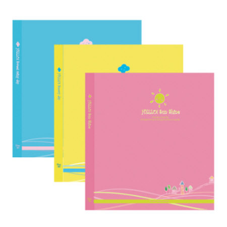 칸나 메모리 접착앨범(18매*2권) 핑크/옐로우 ME1800L 