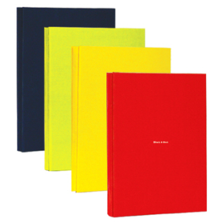 칸나 흑지 접착앨범(15매*2권) 다크블루/레드 BK20A4 