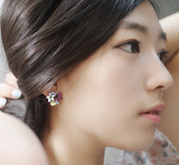 [신상] B1035 플라워 이어링