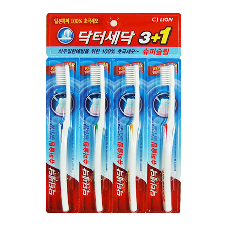 닥터세닥 슈퍼슬림 칫솔 3+1 