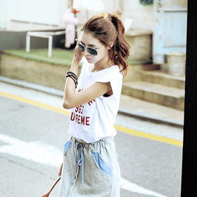 00222 1963 롤업 소매 티셔츠 